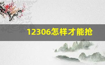 12306怎样才能抢到票_12306一般几点放余票