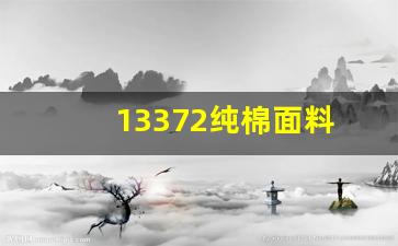 13372纯棉面料