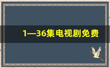 1—36集电视剧免费观看你