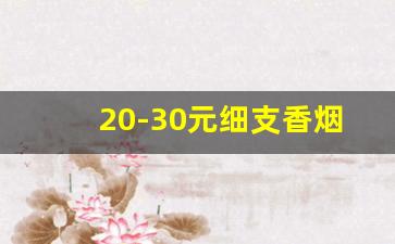 20-30元细支香烟推荐_20~30元(高档)香烟列表