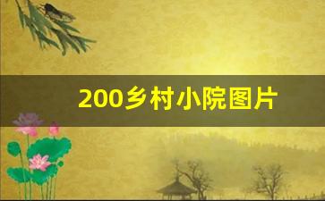 200乡村小院图片