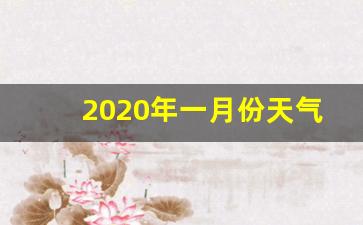 2020年一月份天气预报