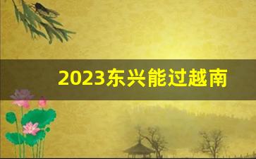 2023东兴能过越南了吗_东兴口岸何时恢复正常