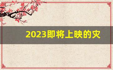 2023即将上映的灾难片