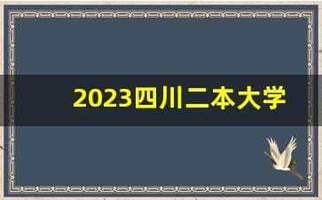 2023四川二本大学学费