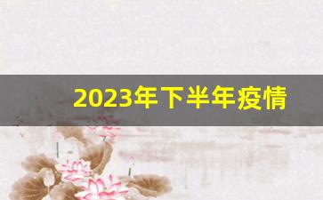 2023年下半年疫情还会爆发吗_2023天有异象必有大事