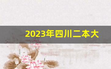 2023年四川二本大学分数线