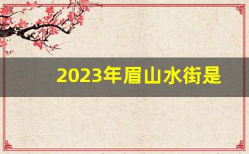 2023年眉山水街是不是垮了_眉山水街夜景门票多少钱