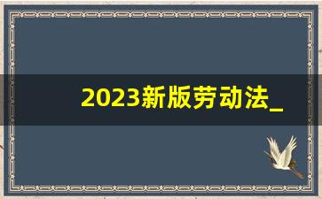 2023新版劳动法_《女职工劳动保护规定》