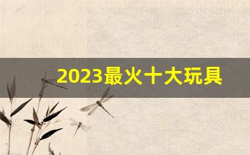 2023最火十大玩具_儿童玩具批发一手货源哪里找