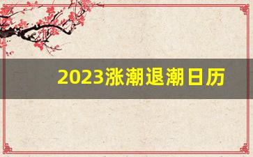 2023涨潮退潮日历表图_2023本地潮汐时间表