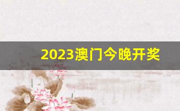 2023澳门今晚开奖资料结果