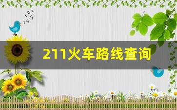 211火车路线查询