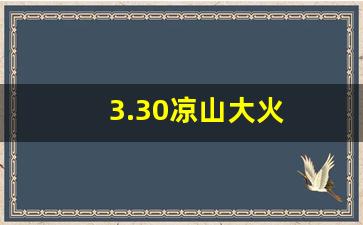 3.30凉山大火