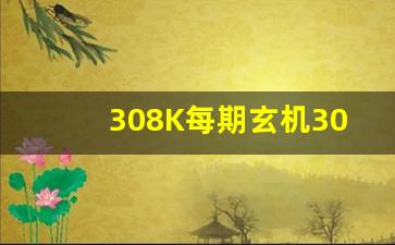 308K每期玄机308K资料