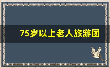 75岁以上老人旅游团_85岁老人能不能跟团旅游