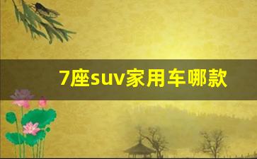 7座suv家用车哪款最好_五菱宏光7座自动挡多少钱