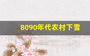 8090年代农村下雪视频_八十年代下雪视频