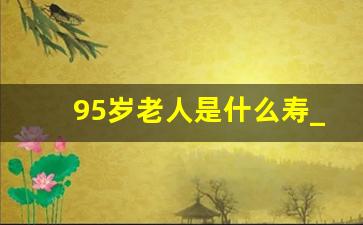 95岁老人是什么寿_95岁叫什么之年啊