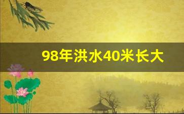 98年洪水40米长大蛇