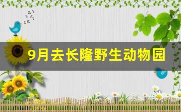 9月去长隆野生动物园热吗