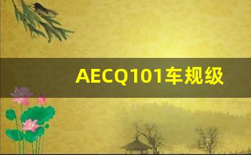 AECQ101车规级认证