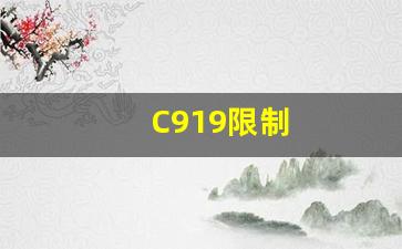 C919限制