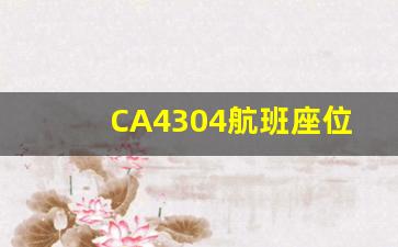 CA4304航班座位