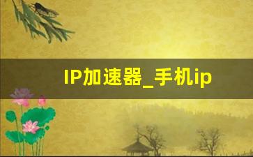 IP加速器_手机ip加速器