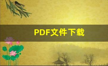 PDF文件下载