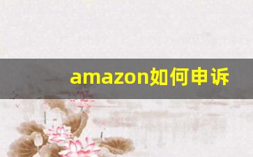 amazon如何申诉