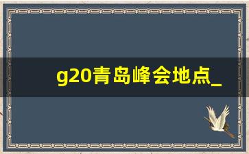 g20青岛峰会地点_2021g20峰会举办地