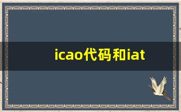 icao代码和iata代码