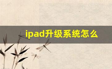 ipad升级系统怎么升级_老版ipad下载显示不兼容怎么办