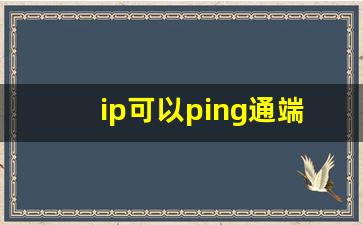 ip可以ping通端口不能访问_设备能ping通连不上的原因