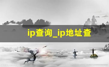 ip查询_ip地址查询最新网站