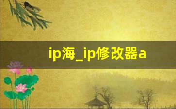 ip海_ip修改器app