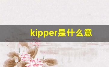 kipper是什么意思翻译成中文_AGOODTRICK什么意思