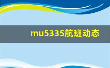 mu5335航班动态查询_上海飞深圳航班实时动态