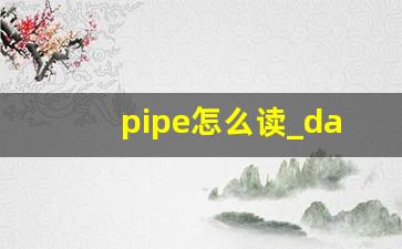 pipe怎么读_dag读音