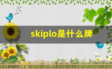 skiplo是什么牌子_skip是什么意思翻译成中文