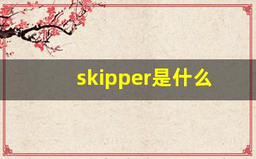 skipper是什么牌子_kipper翻译成中文人名