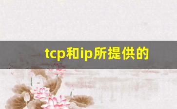 tcp和ip所提供的服务分别为_合法的ip地址怎么判断