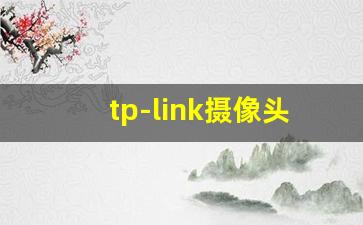 tp-link摄像头的默认地址