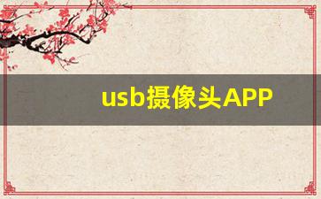 usb摄像头APP