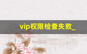 vip权限检查失败_腾讯会员怎么设置权限