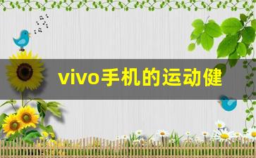 vivo手机的运动健康在哪里找