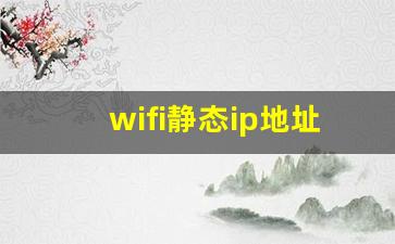 wifi静态ip地址怎么填写_路由器固定ip地址怎么填