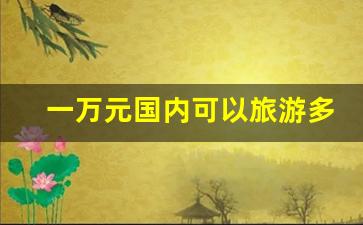 一万元国内可以旅游多久_一万块穷游日本够吗