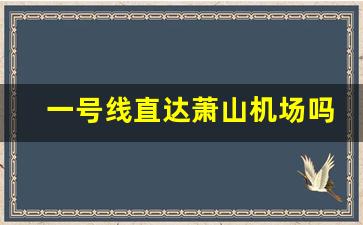 一号线直达萧山机场吗_下沙江滨到萧山机场怎么走